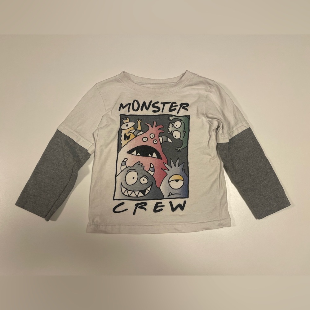 Kids ‘Monster Crew' Long Sleeve Tee